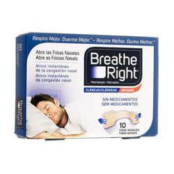 Breathe Right Tiras Nasales 10 Tiras
