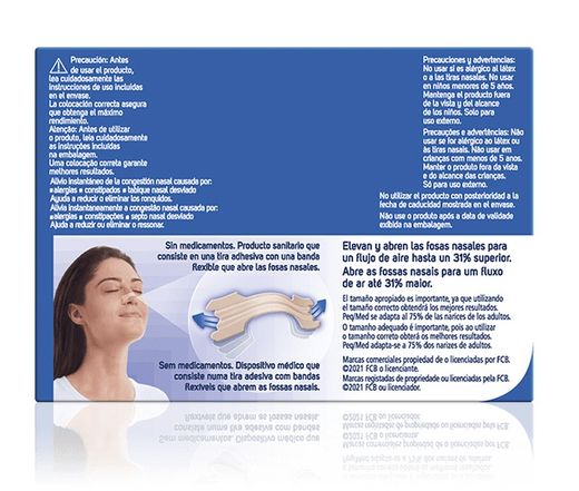 Breathe Right Tiras Nasales 10 Tiras