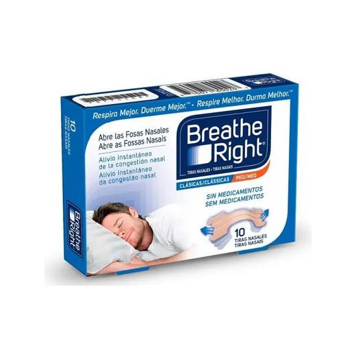 Breathe Right Tiras Nasales 10 Tiras