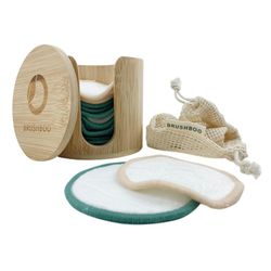 BRUSHBOO Discos Desmaquillantes Reutilizables Con Caja De Bambú