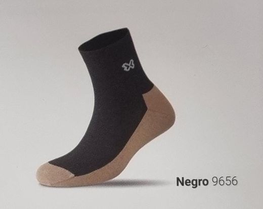 Calzamedi Diabetic Socks Black and Beige Short 9656-C 1 Pair