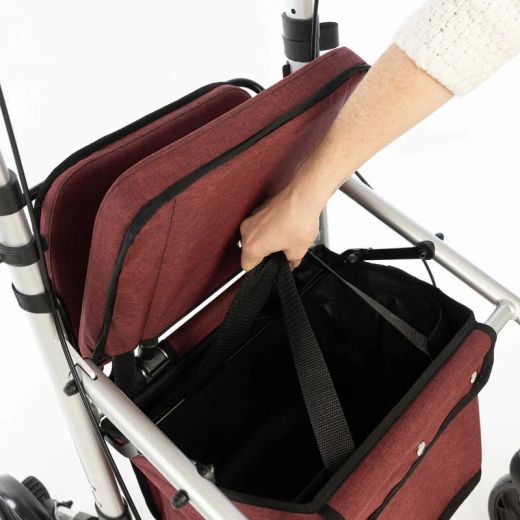 Carlett Lett Go Carro Andador Plegable con Asiento y Bolsa de Compra de 20 Litros