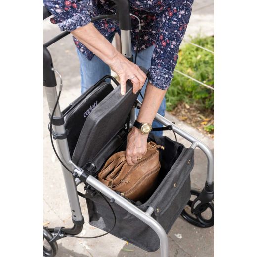 Carlett Lett Go Carro Andador Plegable con Asiento y Bolsa de Compra de 20 Litros