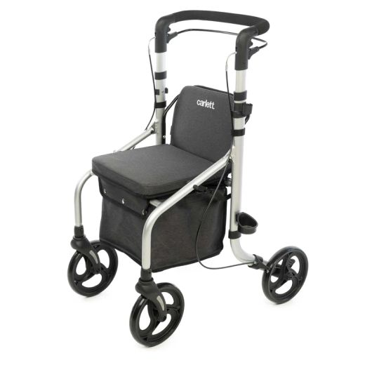 Carlett Lett Go Carro Andador Plegable con Asiento y Bolsa de Compra de 20 Litros