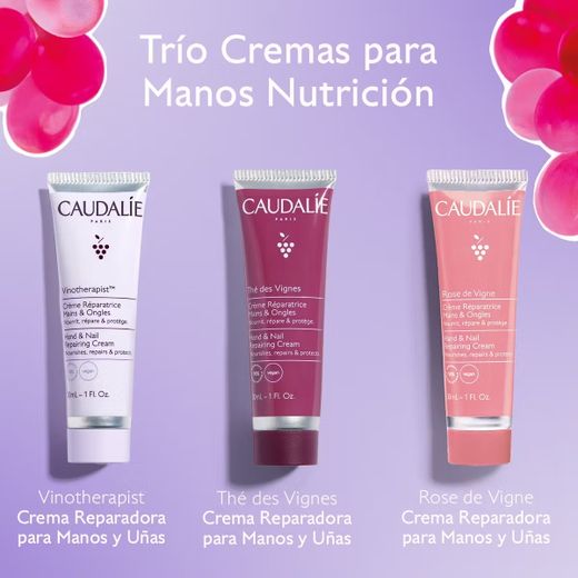 Caudalie Caixa de Natal Trio Cremes de Mãos Hidratação