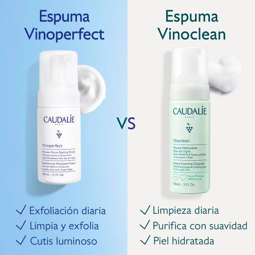 Caudalie Vinoperfect Micropeeling Espuma Luminosidade 50 ml / 100 ml