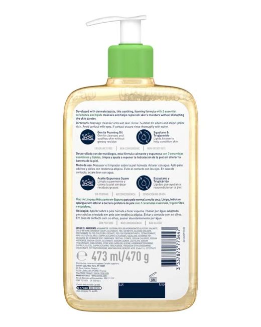 Cerave Hydrating Foaming Oil Cleanser 473 ml