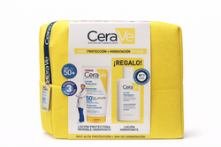 CeraVe Pack Protección Solar SPF50+ + Loción Hidratante Formato Viaje