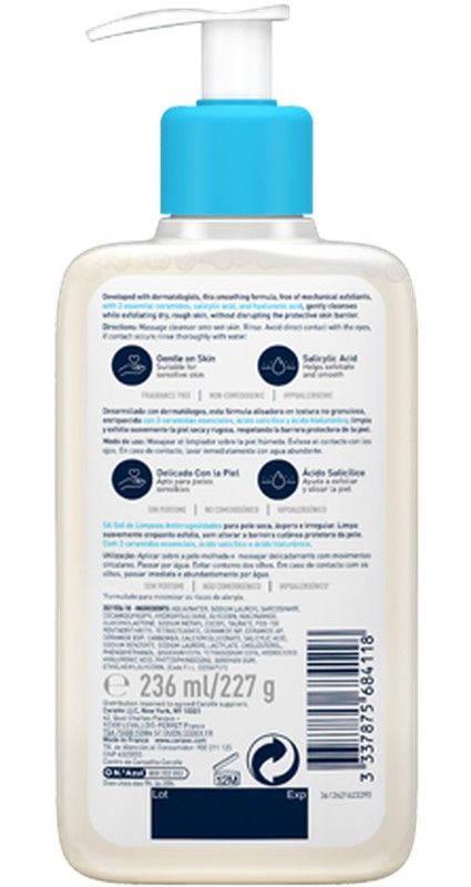CeraVe SA Limpador Anti-Rugosidade 236 ml