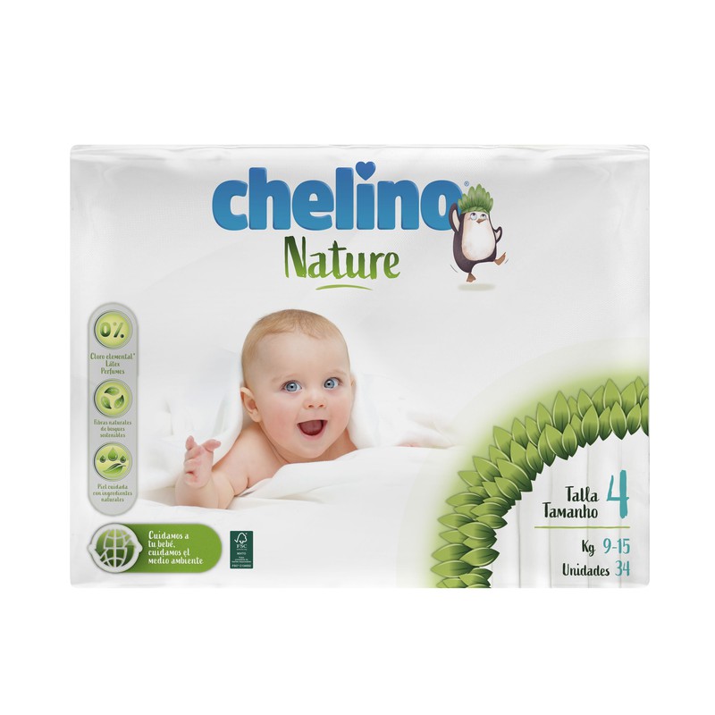 Pañal infantil - chelino nature (talla 2 28 unidades)