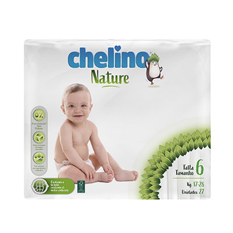 Chelino Pañal Infantil Nature T - 6 27 U — Farmacia Núria Pau