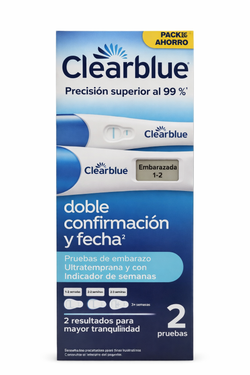 Clearblue Prueba De Embarazo Confirmación y Fecha 2 Pruebas (Digital y Analogica)