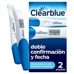 Clearblue Prueba De Embarazo Confirmación y Fecha 2 Pruebas (Digital y Analogica)