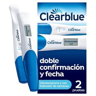Clearblue Prueba De Embarazo Confirmación y Fecha 2 Pruebas (Digital y Analogica)