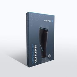 Compex Activ' Calf Sleeves Mangas de Compresion para Pantorrillas 2 Unidades
