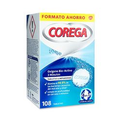Corega 3 Minutos Limpeza Prótese Dentária 108 Comprimidos