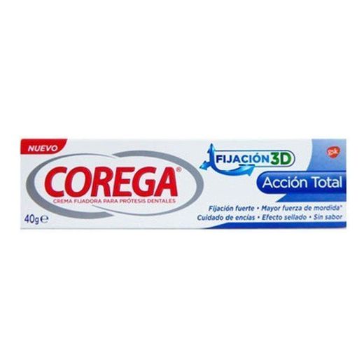 Corega Acción Total Crema Fijadora Prótesis 40 g