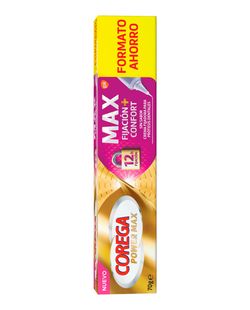 Corega Adhésif Maximum Hold + Comfort pour prothèses dentaires 70 g