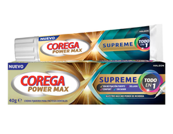 Corega Todo en 1 Crema Fijadora Para Prótesis Dentales 40 g