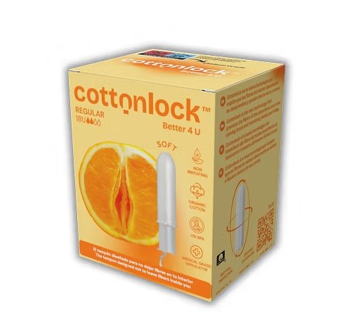 Cottonlock Regular Tampones 100% Algodon Organico 18 Unidades