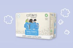 Cottons Organic Long Liners Protège-slips longs 100% coton 32u