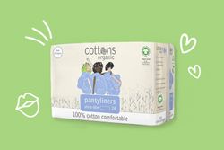 Cottons Organic Organic Pantyliners Salvaslips 100% Algodón 24u