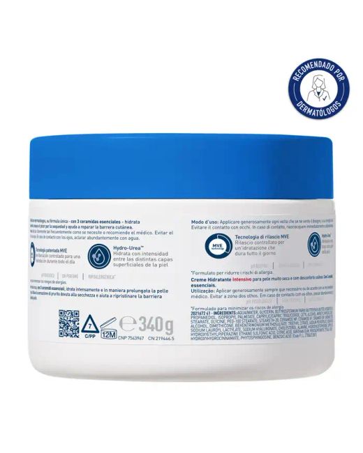 Crème hydratante intensive CeraVe 340 g