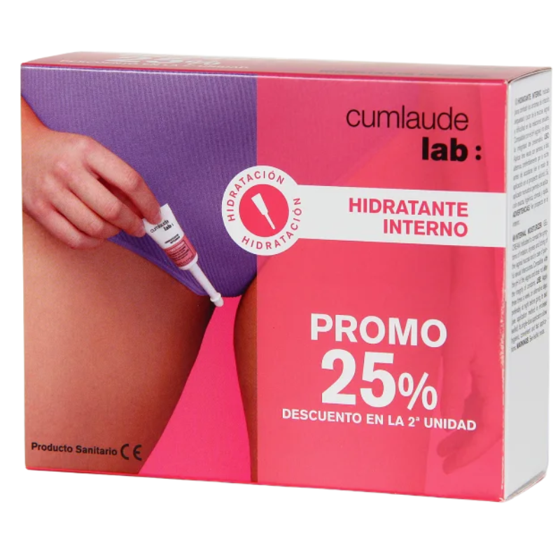 CumLaude Duplo Hidratante Interno Gel-crema vaginal 6 aplicadores monodosis de 5 ml x 2