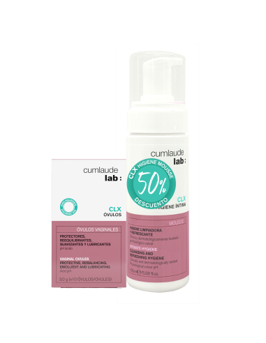 Pacote Cumlaude CLX Óvulos + Mousse de Higiene Íntima CLX