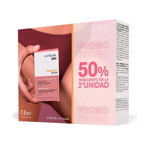 Cumlaude Prebiotic Pack 2 x 10 Óvulos Vaginales