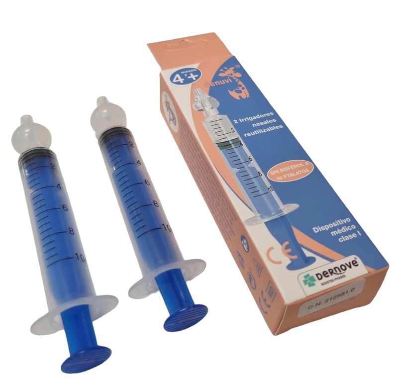 Jeringuillas nasales reutilizables: alivio suave y seguro para congestiones  en niños