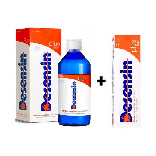 Desensin creme dental + pacote de enxaguatório bucal