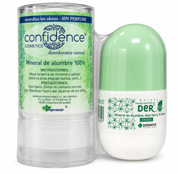 Confidence Cosmetics Desodorante Natural Mineral De Alumbre 100% 120 g
