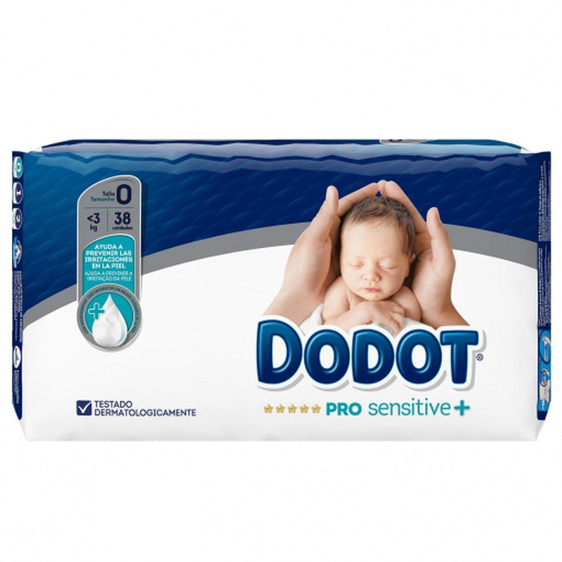 Dodot Pañal Infantil Pro Sensitive T- 0, de 0-3Kg — Farmacia Núria Pau