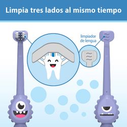 Escova de dentes infantil Dr. Brown's para crianças de 1 a 4 anos