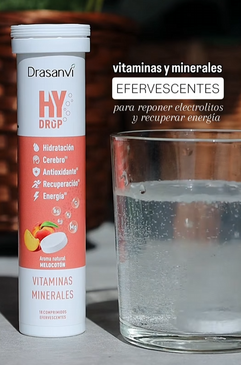 Drasanvi Hydrop Peach Effervescent Electrolytes 18 Effervescent Tablets