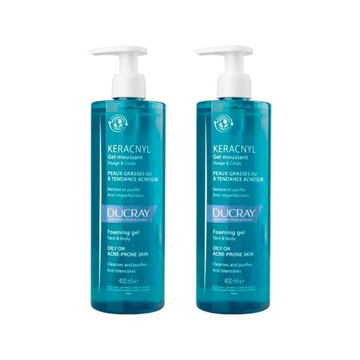 Ducray Duplo Keracnyl Gel Limpiador 2 x 400 ml