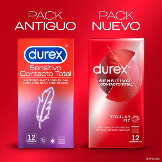 Durex Preservativos Contacto Total Sensitivo 12 Unidades