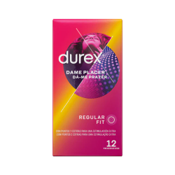 Durex Dame Placer Preservativos Estriados 12 U