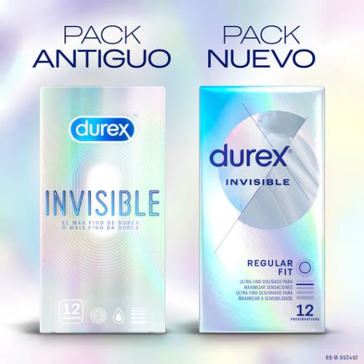 Preservativos Durex Invisíveis Extra Sensíveis 12 U