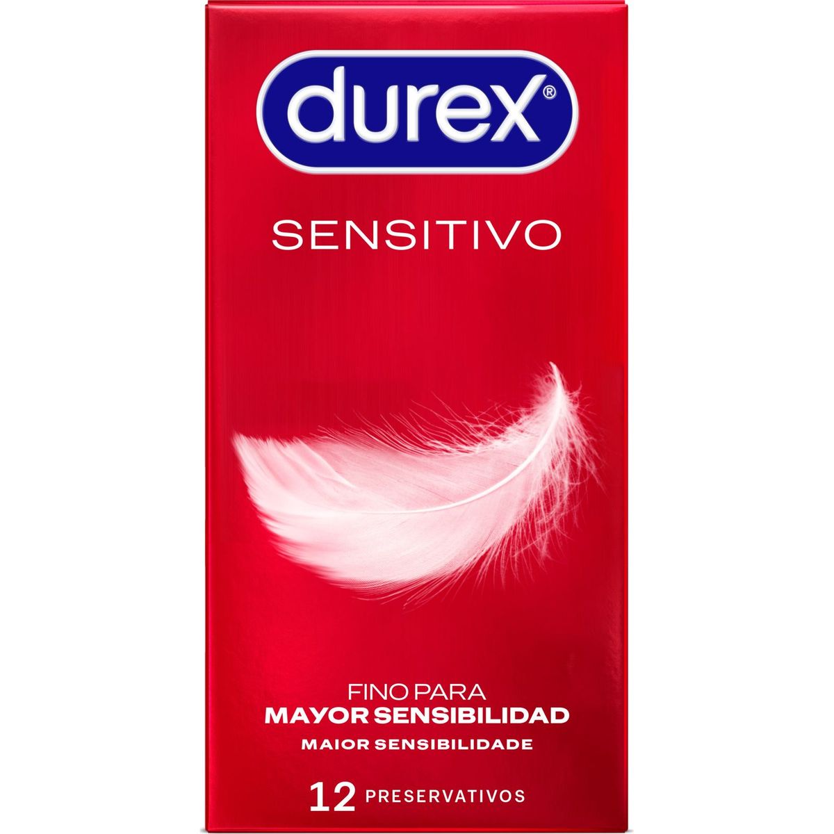 Durex Sensitivo Suave Easy On Fino Preservativos 12 U