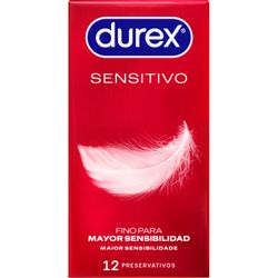 Durex Sensitivo Suave Easy On Fino Preservativos 12 U