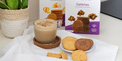 Biscuits au chocolat et aux noisettes d'Elbia 7 portions