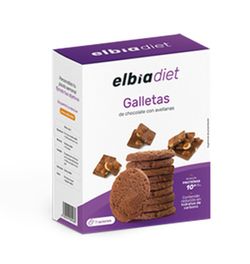 Biscuits au chocolat et aux noisettes d'Elbia 7 portions