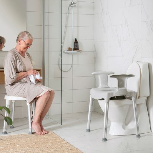 Etac Stool with Armrests Comode PRACTICE AD500