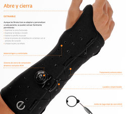 Donjoy Exos Long Thumb Spica 232 with BOA