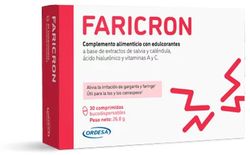 Faricron Irritacion De Garganta 30 Comprimidos Bucodispersables