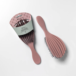 Farline Double Prong Detangling Brush Pink