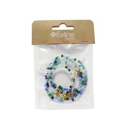 Farline Cordón Cristales Tonos Azules y Verdes para Gafas