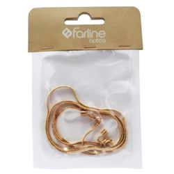 Farline Cordón de Metal Dorado Plano para Gafas